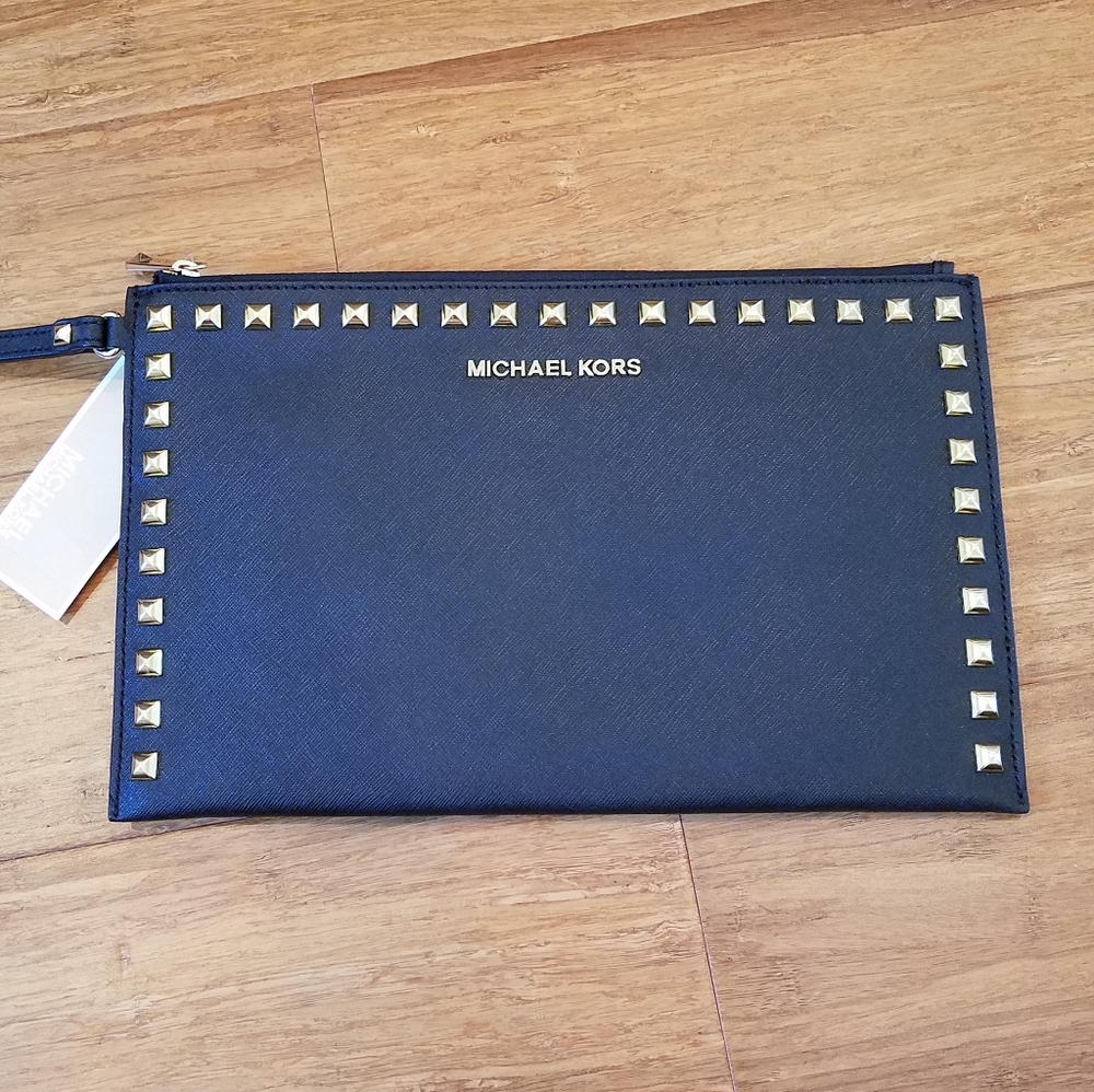 MICHAEL Michael Kors Selma Stud Clutch